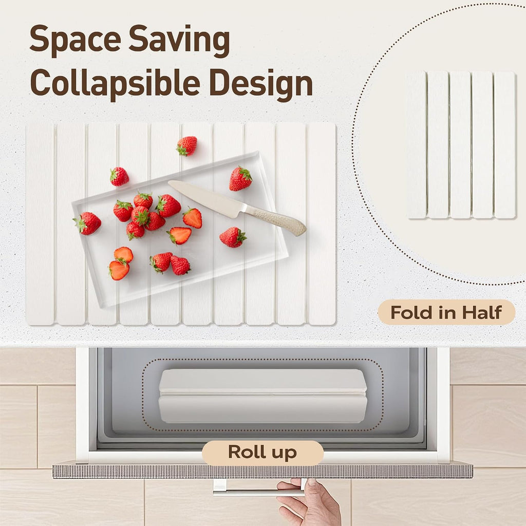 Diatomaceous Earth Large Stone Drying Mat for Kitchen Counter 24x16 Inch