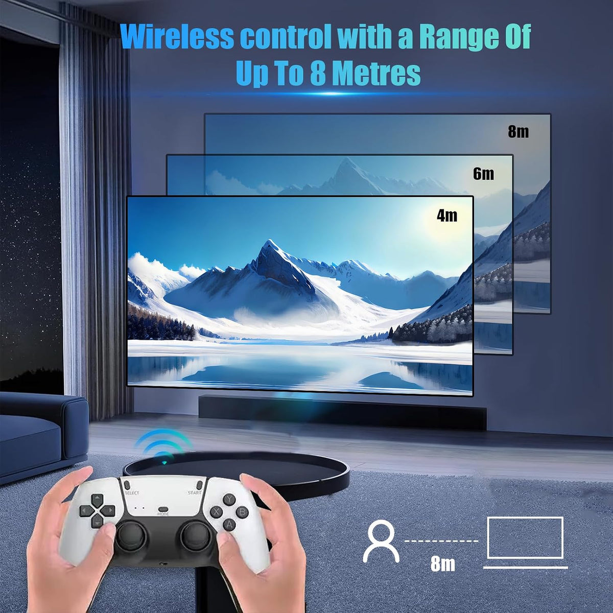 Retro Game Stick 4K, 128G Retro Gaming Console