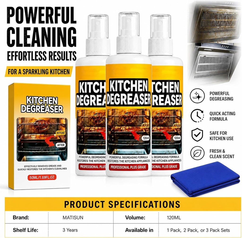 Grill Degreaser Spray Heavy Duty Cleaner For Outdoor Grills (2 Pcs) Cuts Through Tough Grease And Residue For Grills, Smokers, And Outdoor Cooking Areas