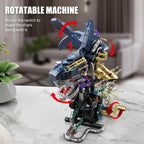 Mechanical Shark Building Set STEM Toy for Boys Ages 8-12, 8-14