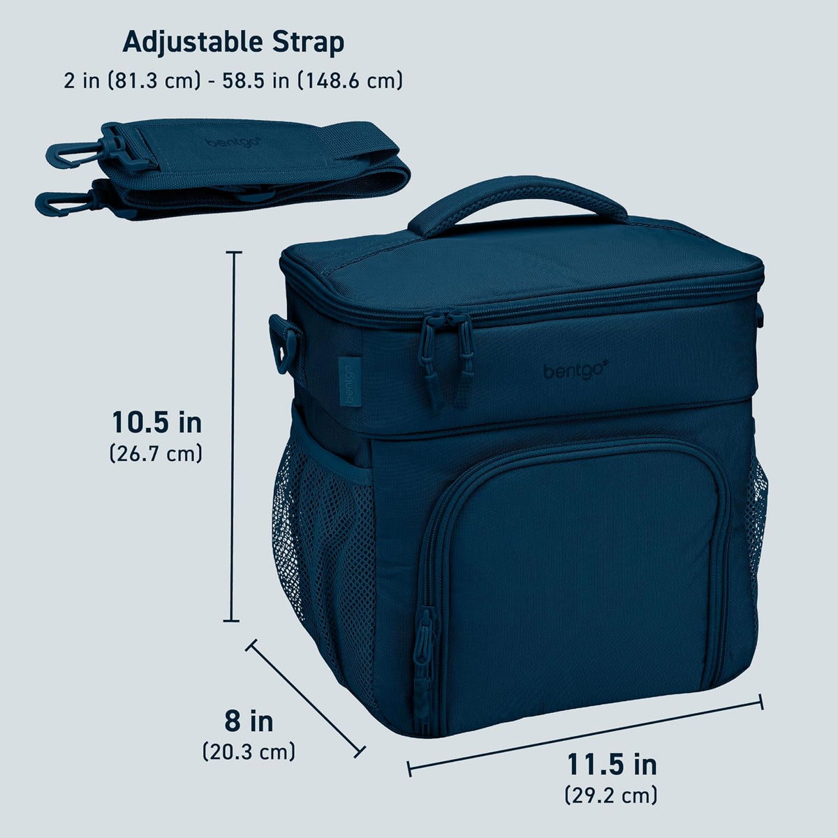 Prep Deluxe Insulated Meal Prep Lunch Bag for Adults, Holds 5 Meals
