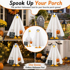 Porch Goose Ghost Costume, Funny Halloween Outfit for Lawn Statue