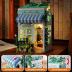 City Flower House Building Set with LED Lights for Adults Girls 8+