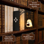 Halloween Ghost Bookshelf Lantern Warm LED for Book Lovers Atmosphere