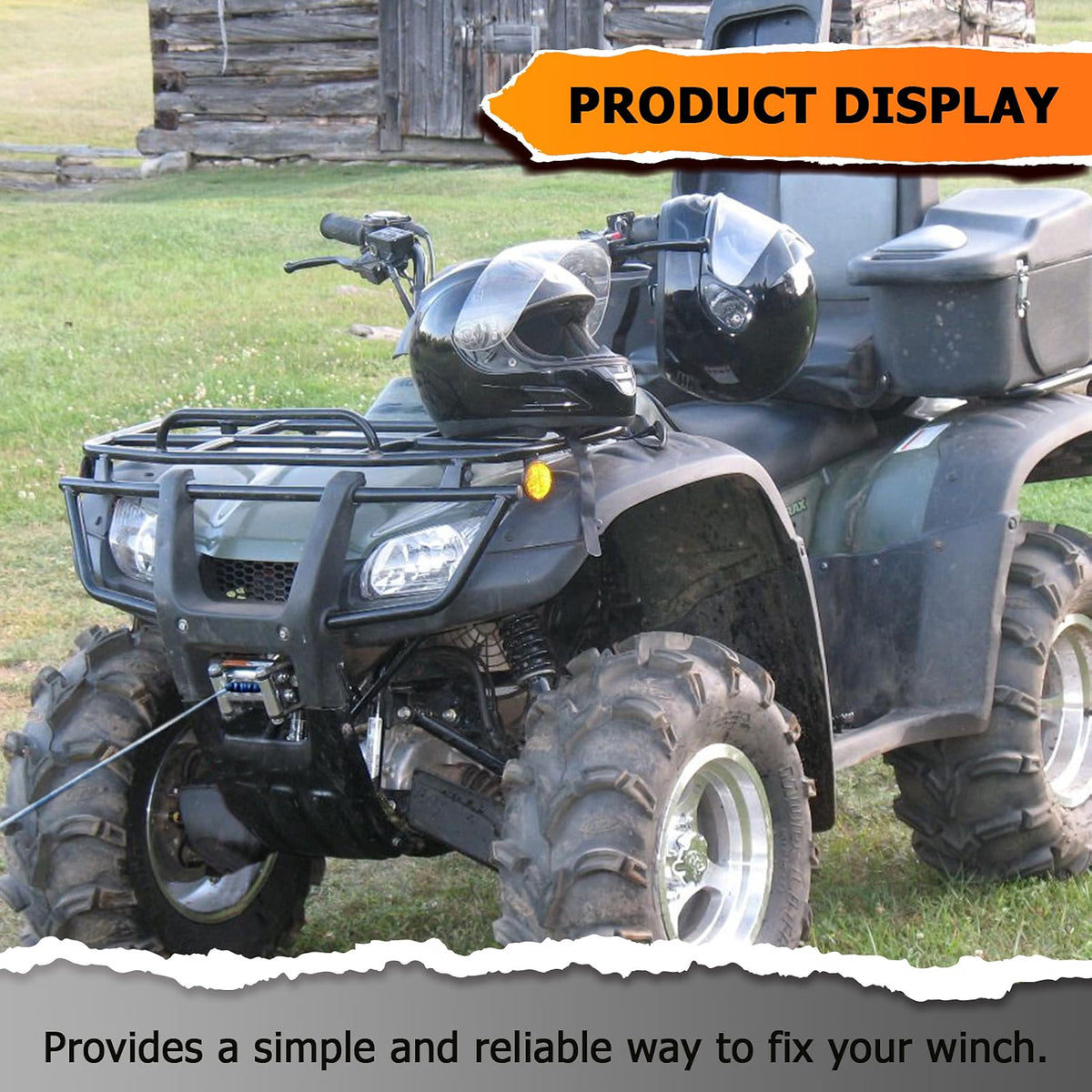Winch Mount Plate Fit for Honda Rancher TRX350 400 2000-2007