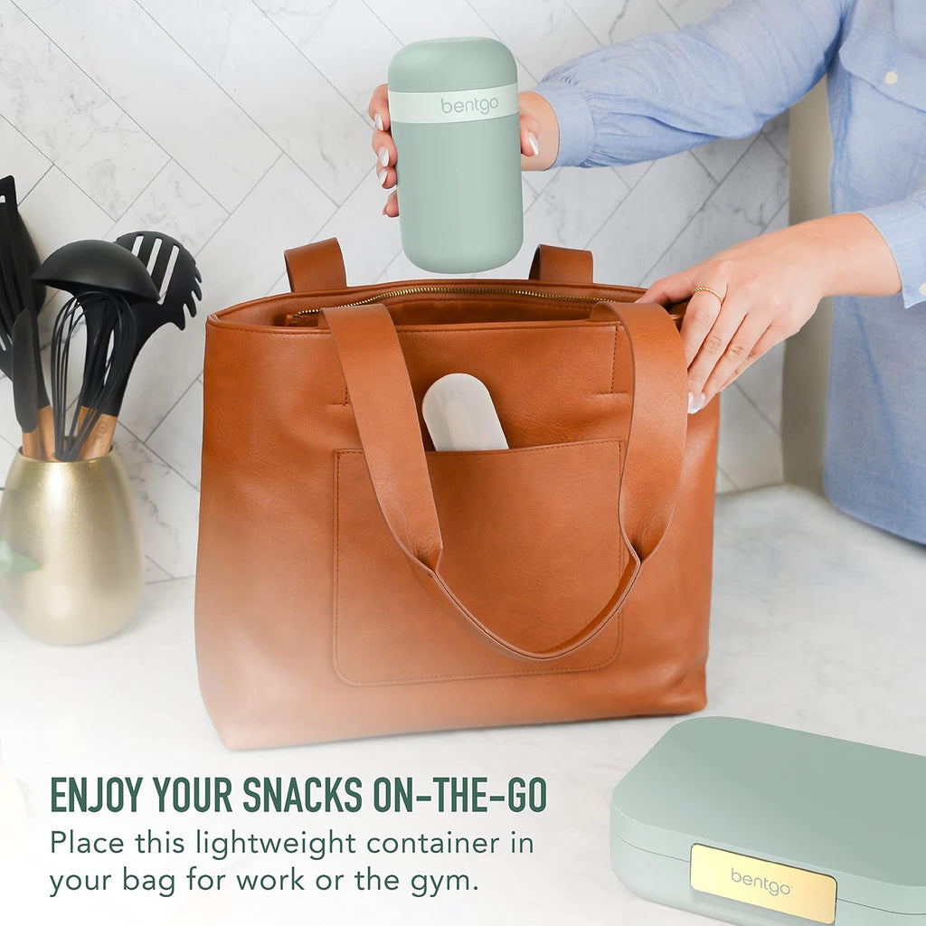 Modern Bento-Style Lunch Box Set With Reusable Snack Cup