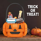 Hershey's Trick or Treat Tub Building Kit, 155-Piece Halloween Candy Bucket