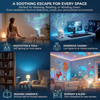 Night Light Projector, Dynamic Rotating Ocean Wave LED Lamp, Galaxy Projector for Bedroom with 360° Moving Projection (World Cup)