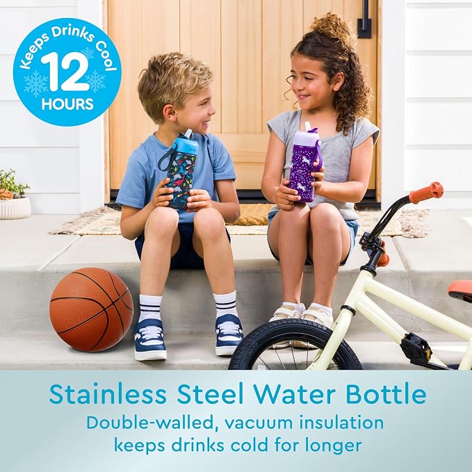 2-in-1 Backpack & Insulated Lunch Bag Set With Stainless Steel Water Bottle