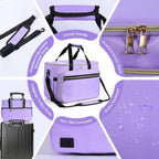 Sewing Machine Carrying Case with Multiple Storage Pockets Purple(Bag Only)