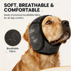 Dog Ear Muffs Noise Protection, Adjustable Ear Protection for Dogs for Fireworks Thunder Grooming Bathing (Gray,L)