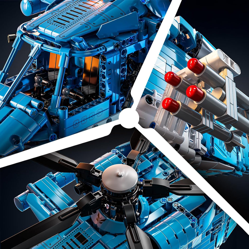 RC Helicopter Building Set, Remote-Control Helicopter Model Kit