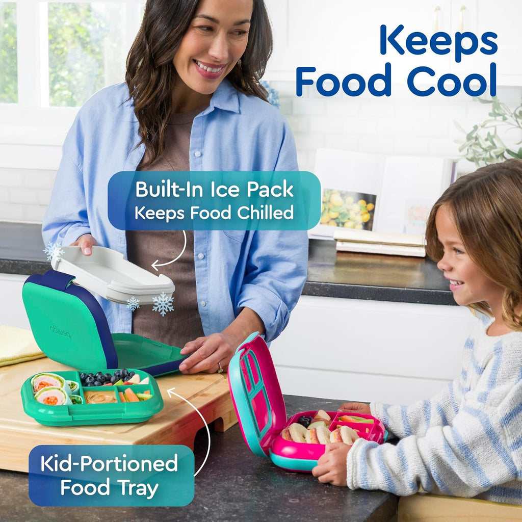Chill Kids (Green/Navy) and Chill Mini (Crisp Grays) Lunch Box Set