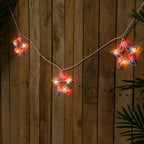 Patriotic Stars Patio Light Set - 5.25ft - White Wire - 5ct