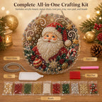 Pearl Diamond Art Kit 3D Beads Suncatcher Window Wall Decor (#A 8in) Enjoy A Creative Holiday Activity With A Christmas Craft Kit For Wall, Window And Seasonal Decoration