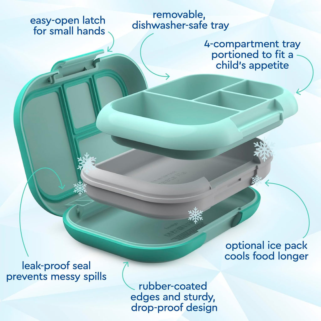 Chill Kids (Aqua) and Chill Mini (Crisp Grays) Lunch Box Set