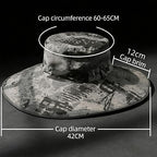 Solar Fan Hat, Wide Brim Sun Hat with Fan, 3 Speed Cooling Airflow for Fishing Camping Hiking Gardening Beach Travel