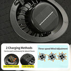 Solar Fan Hat, Wide Brim Sun Hat with Fan, 3 Speed Cooling Airflow for Fishing Camping Hiking Gardening Beach Travel