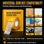 3pcs Grid Double-Sided Tape, Mesh Double Sided Tape, Multi Size Mesh Mounting Tape for Carpet Rug Craft Home Office DIY Fixing (4cm*3pcs,20m per roll)
