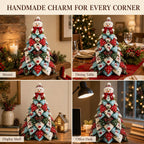 DIY Quilted Christmas and Halloween Tree Kit with Die-Cut Template (Type E) Die-Cut Template, Fabric, Filling and Printed