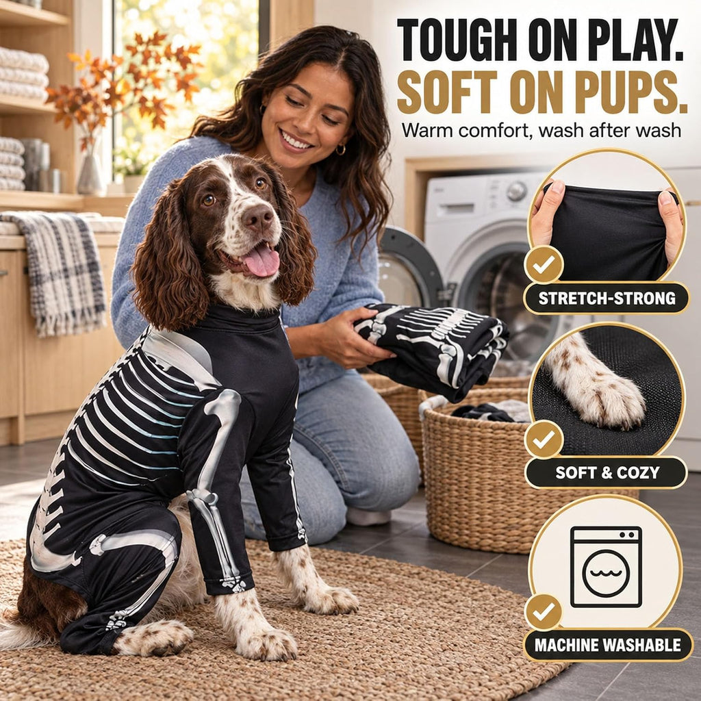 Dog Halloween Costumes Skeleton, Skeleton Dog Costume Large Breed，XX-Large