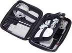 TRAVEL CASE - CBO11/GY - Zipped Organiser Case - Cable Organiser, Travel Cosmetics - 3 Inner Compartments - 6 Elastic Band Loops - Divider Original
