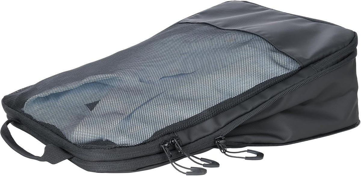 Black Packing Shirts Travel Compression Bag Large Pack Bag with Zip for Space-Saving Packing with Carry Handle Made of Polyester, Tarpaulin (Tarpaulin) in Black