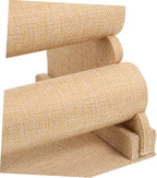Bracelet Display Stand Multi Tier Tabletop Holder for Displays PVC Linen Wood Build, Beige Finish, Secure Platform for Collections, Versatile Use on Cases