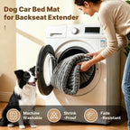 Dog Car Seat Cushion, Extra-Thick Non-Slip Backseat Mat, Gray