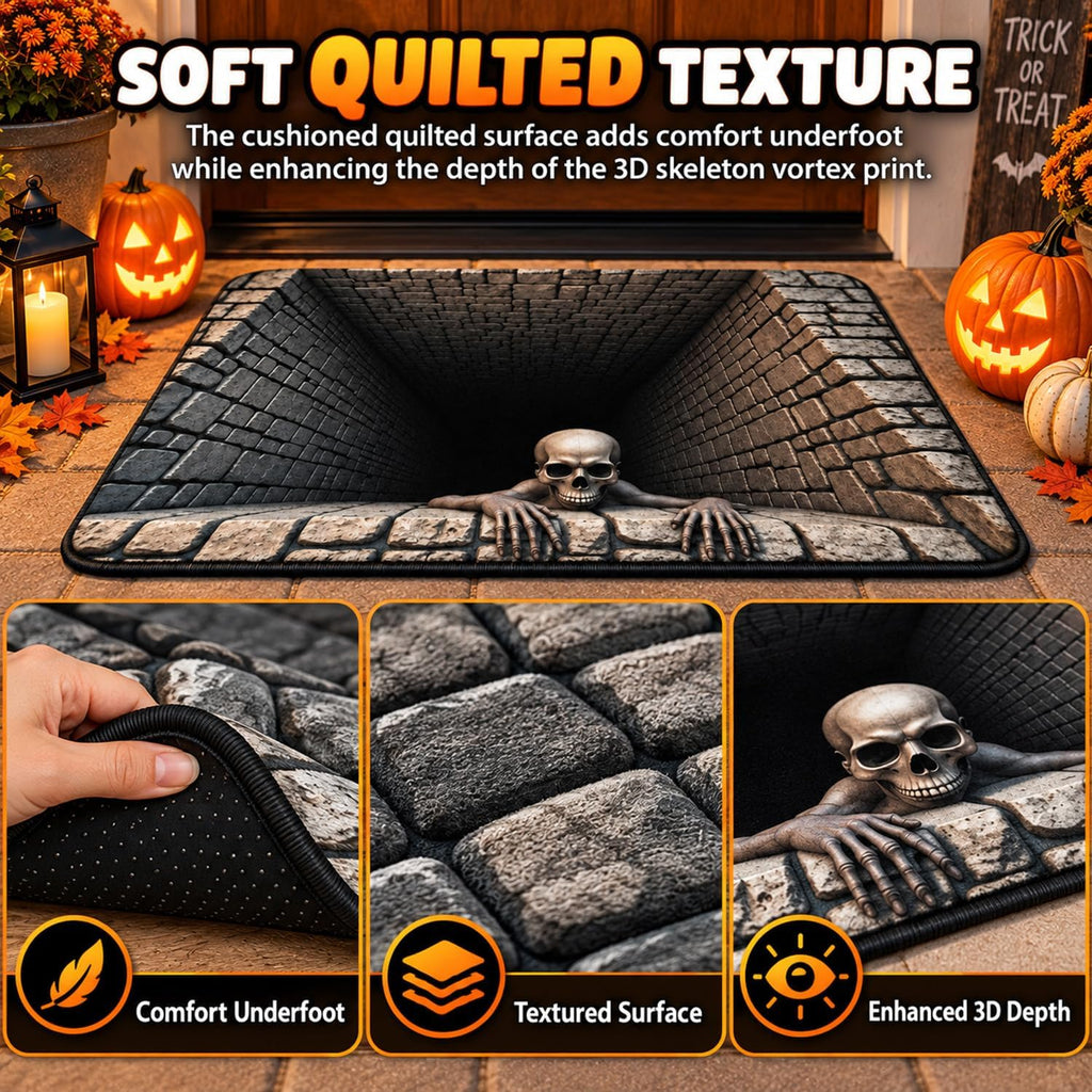 3D Halloween Rugs & Optical Illusion Door Mat，47.24 * 31.50 in