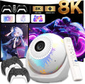 U6 5-in-1 Mini Projector, Karaoke & Gaming Projector with Bluetooth, Mic & Voice Remote