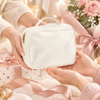 Travel Jewelry Organizer Case with 36 Clear Zipper Velvet Pouches and Detachable Pages