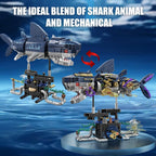 Mechanical Shark Building Set STEM Toy for Boys Ages 8-12, 8-14