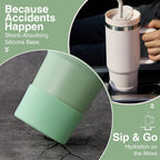 FlowOne Tumbler with Handle and Straw Lid 30 Oz– Insulated Stainless Steel Travel Mug – BPA-Free, Leakproof, Dishwasher Safe – Hot and Cold Drinkware – Car Cup Holder Fit