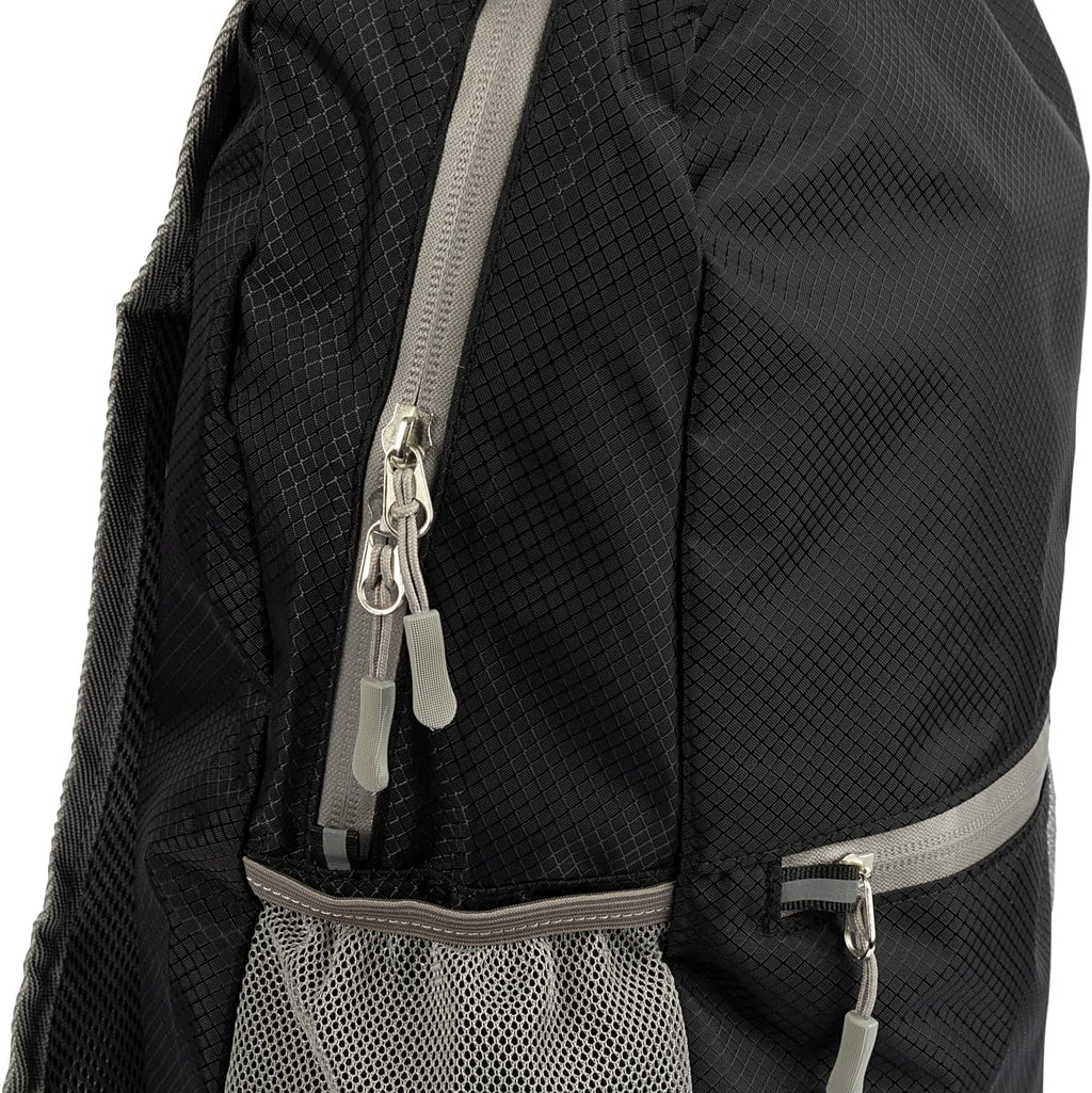 Unisex Packtogo Foldable Backpack, black, Mittelgroße