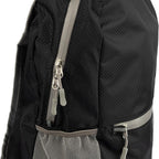 Unisex Packtogo Foldable Backpack, black, Mittelgroße