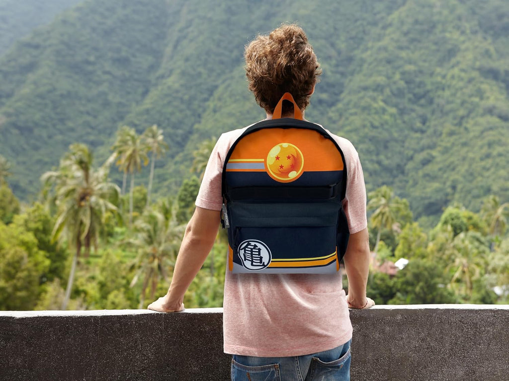 Dragon Ball Youth Backpack Adaptable Trolley Goku School Supplies Backpack Black Colour Official Product
