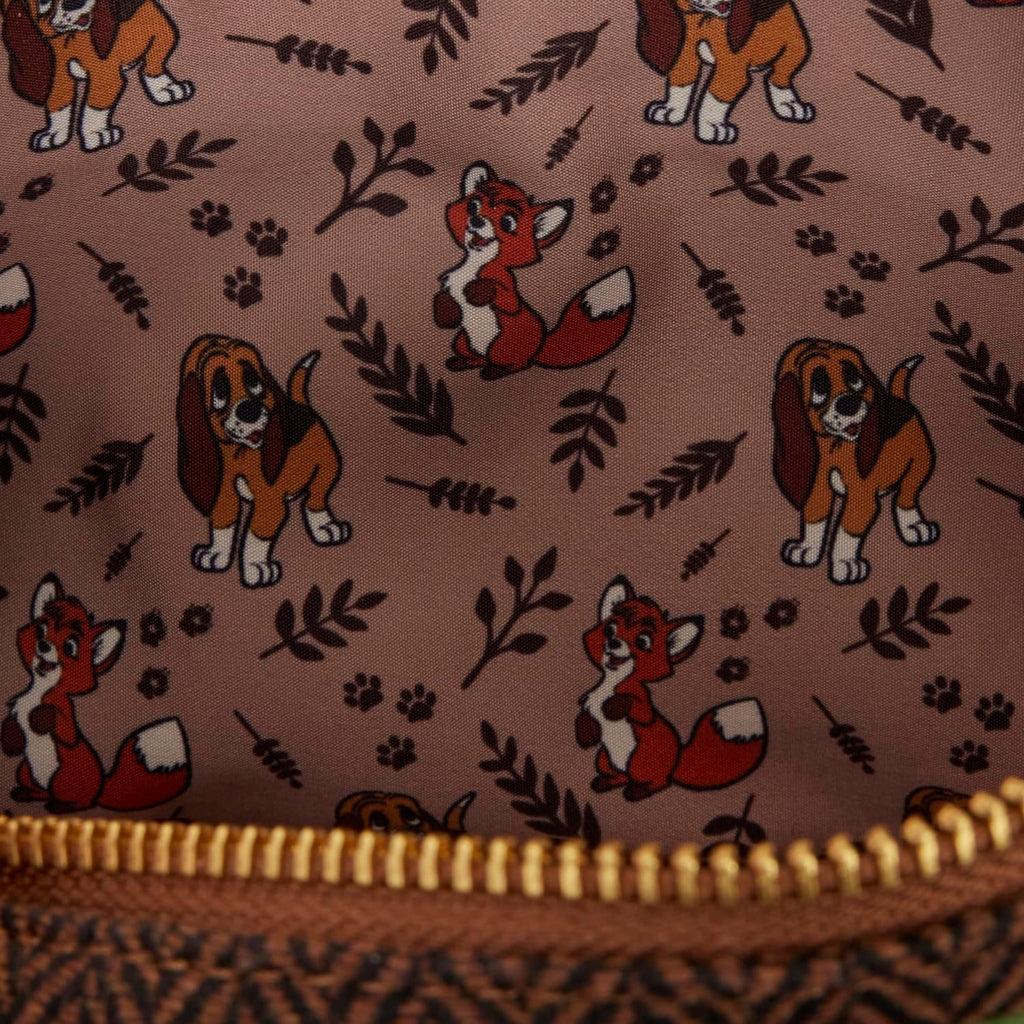 The Fox and the Hound - Tod & Copper - Tote Crossbody Bag - Detachable Coin Bag with Charm - Collectible Bags