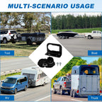 7-Way Blade & 4-Pin Flat Trailer Plug Kit with Bracket, Trailer Brake Harness, Compatible with 2009-2023 Fo rd F150 F250 F350 Trailers Connector 9U5Z-14489-MAA