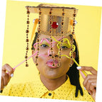 Ancient Chinese Emperor Hat Cosplay Decorative Headwear for Hanfu Performance Prop Party Accessory Traditional Emperor Costume Hat