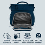 Prep Deluxe Insulated Meal Prep Lunch Bag for Adults, Holds 5 Meals