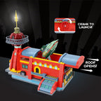 Futurama Planet Express Headquarters Building Set, 1,135-Piece Model with Light-Up Tower