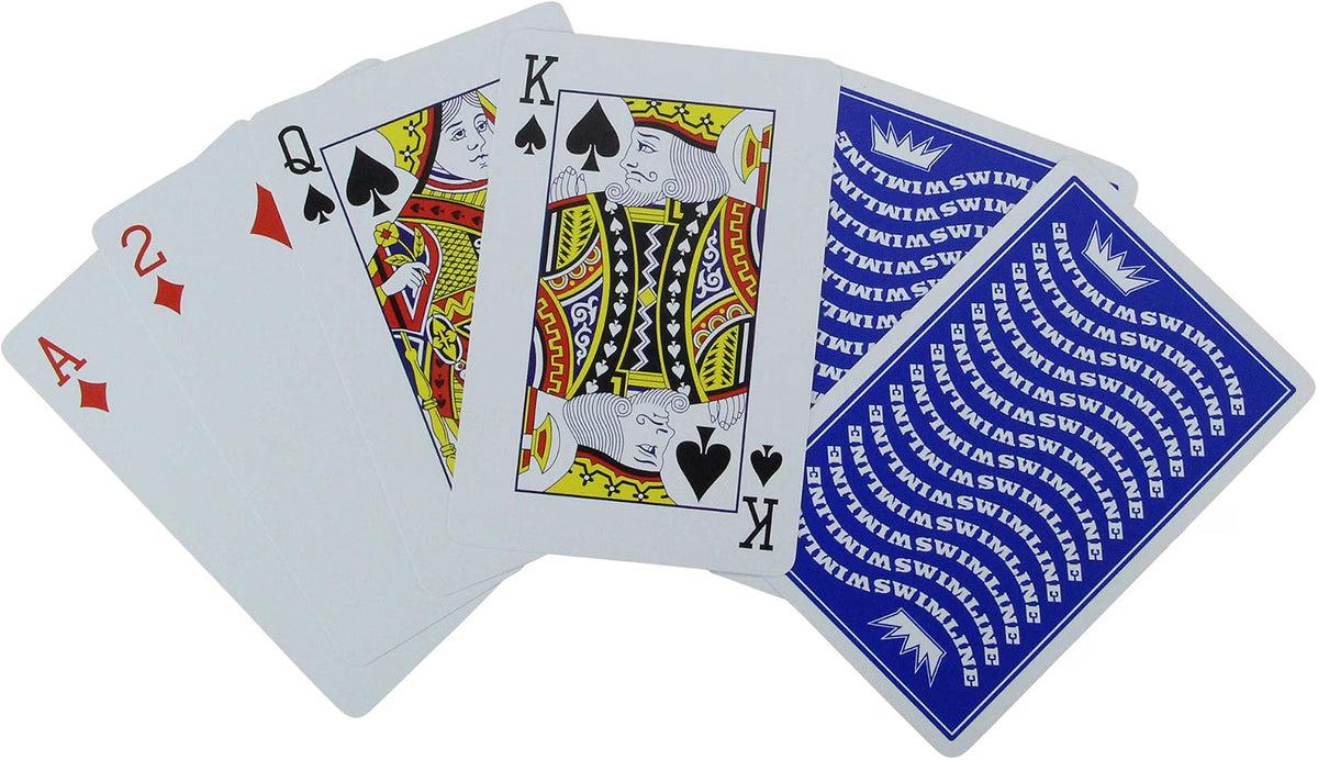 Water Sports Waterproof Swimming Pool Blue Deck of Playing Cards Game