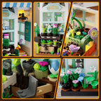 City Flower House Building Set with LED Lights for Adults Girls 8+