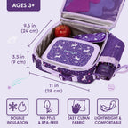 Kids Insulated Lunch Bag and Stainless Steel Lunch Box Set (Unicorn)