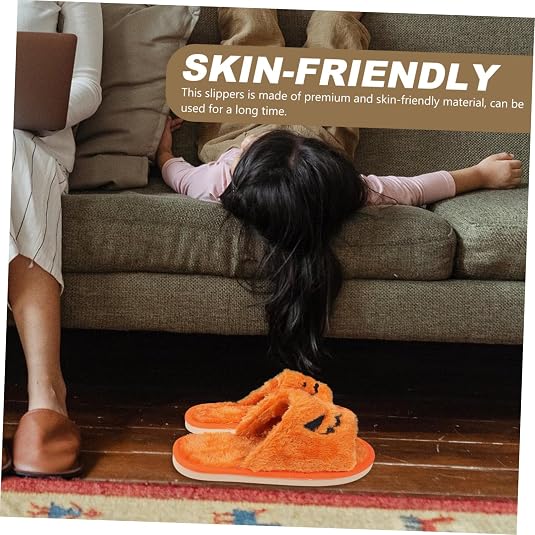 Pumpkin Plush Slippers Costume Cute Slippers Home Slippers Halloween Pumpkin Slipper Animatronic Spooky