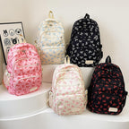 Bow Backpack 3 Piece Set, Coquette Backpack Cute Kawaii Daypack, Preppy Backpacks for School Travel College Daily Use