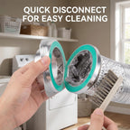Magnetic Dryer Vent Connector Kit, Quick Connect Hose Coupling for Tight Laundry Spaces