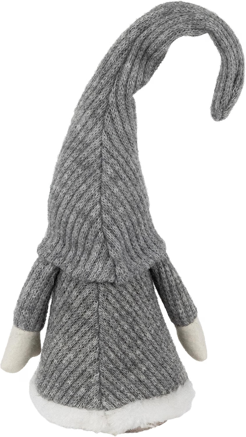 14" Gray and White Standing Christmas Gnome Tabletop Decor