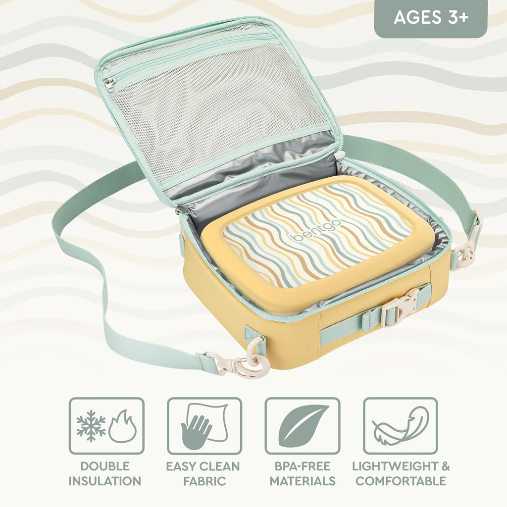 Kids Prints Lunch Bag Set With Water Bottle
